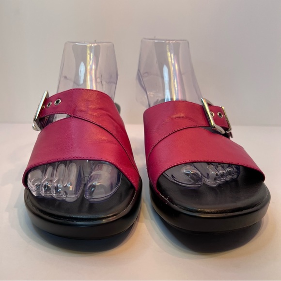 Aerosoles Slip on Sandal Platform Mules Open Toe in Pink Women’s Size 9B - Picture 4 of 12